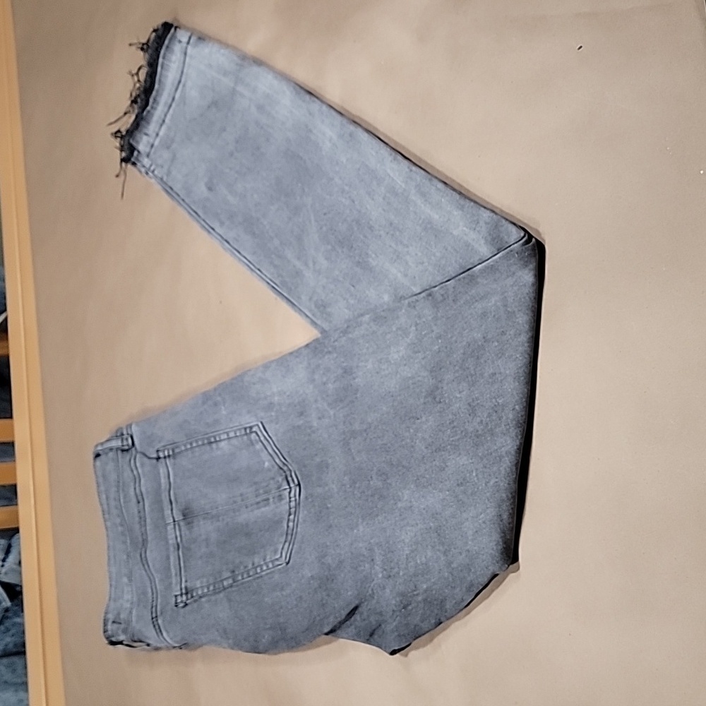 Prosperity Size 31 Washed Black High Rise Raw / Frayed Hem Jeans